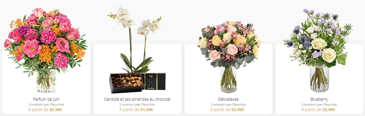 Offrir des fleurs avec Interflora